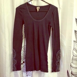 Free People Lace cuff thermal size small